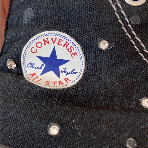 Black converse with bling - Picture 3 of 4